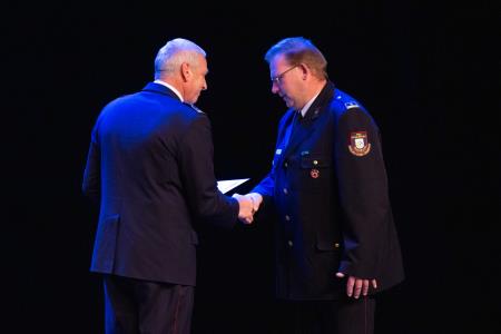 Slavnostna podelitev listin o napredovanju v čine gasilski častnik, višji gasilski častnik in visoki gasilski častnik (12)